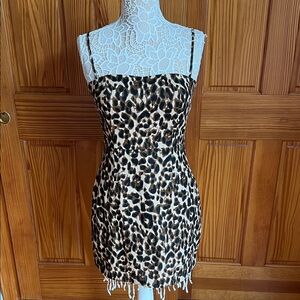 NWT Slide Show Leopard Dress